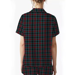 ScotsTee Shop Scottish Lindsay-McGee Ancient Clan Women's Short Sleeve Short Set Tartan Pyjama Set