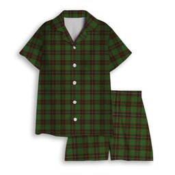 ScotsTee Shop Scottish MacPhee Hunting Ancient Women's Short Sleeve Short Set Tartan Pyjama Set