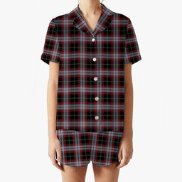 ScotsTee Shop Scottish Lindsay Hunting Ancient Women's Short Sleeve Short Set Tartan Pyjama Set