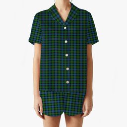 ScotsTee Shop Scottish MacLeod of Skye Women's Short Sleeve Short Set Tartan Pyjama Set