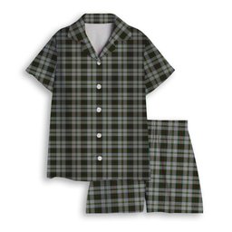 ScotsTee Shop Scottish Taylor Dress 2 Women's Short Sleeve Short Set Tartan Pyjama Set