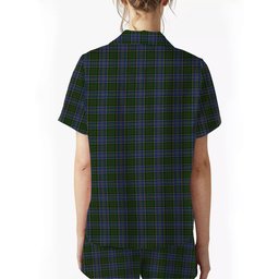 ScotsTee Shop Scottish McMillan Hunting Women's Short Sleeve Short Set Tartan Pyjama Set