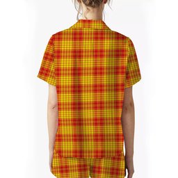 ScotsTee Shop Scottish McMillan Dress Modern Women's Short Sleeve Short Set Tartan Pyjama Set