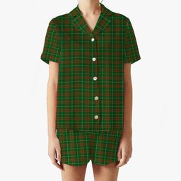 ScotsTee Shop Scottish O'Neill Australia Women's Short Sleeve Short Set Tartan Pyjama Set