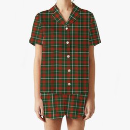 ScotsTee Shop Scottish Prince of Wales Women's Short Sleeve Short Set Tartan Pyjama Set