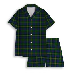 ScotsTee Shop Scottish Maitland Women's Short Sleeve Short Set Tartan Pyjama Set