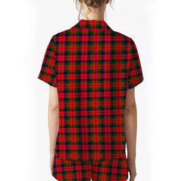 ScotsTee Shop Scottish McNaughton Modern Women's Short Sleeve Short Set Tartan Pyjama Set