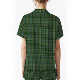 ScotsTee Shop Scottish Scott Green Ancient Women's Short Sleeve Short Set Tartan Pyjama Set