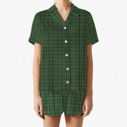ScotsTee Shop Scottish Scott Green Ancient Women's Short Sleeve Short Set Tartan Pyjama Set