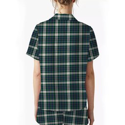 ScotsTee Shop Scottish MacInnes Dress Modern Women's Short Sleeve Short Set Tartan Pyjama Set