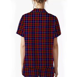ScotsTee Shop Scottish Pennycook Modern Women's Short Sleeve Short Set Tartan Pyjama Set