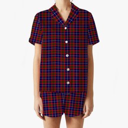 ScotsTee Shop Scottish Pennycook Modern Women's Short Sleeve Short Set Tartan Pyjama Set
