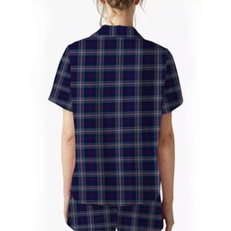 ScotsTee Shop Scottish Nevoy Women's Short Sleeve Short Set Tartan Pyjama Set