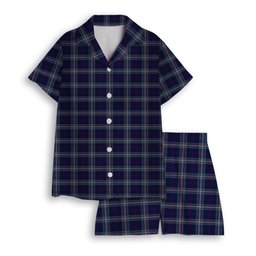 ScotsTee Shop Scottish Nevoy Women's Short Sleeve Short Set Tartan Pyjama Set
