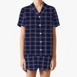 ScotsTee Shop Scottish Nevoy Women's Short Sleeve Short Set Tartan Pyjama Set