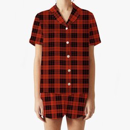 ScotsTee Shop Scottish McLeod of Raasay Ancient Women's Short Sleeve Short Set Tartan Pyjama Set