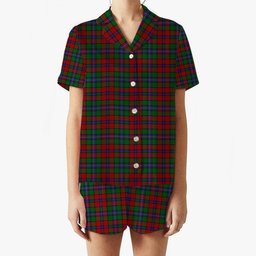 ScotsTee Shop Scottish Kilgour Symmetrical Women's Short Sleeve Short Set Tartan Pyjama Set