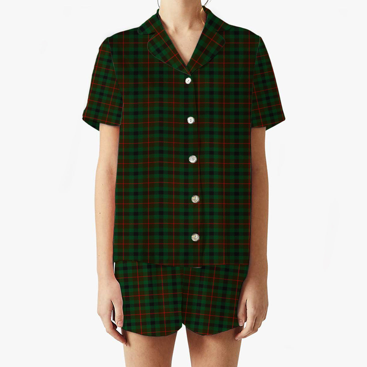 ScotsTee Shop Scottish Tennant Women's Short Sleeve Short Set Tartan Pyjama Set