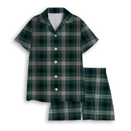 ScotsTee Shop Scottish Johnstone Dress Modern Women's Short Sleeve Short Set Tartan Pyjama Set