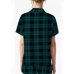 ScotsTee Shop Scottish Marshall Modern Women's Short Sleeve Short Set Tartan Pyjama Set