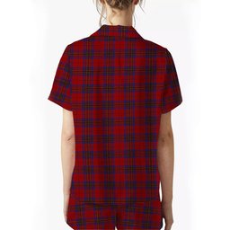 ScotsTee Shop Scottish Leslie Red Women's Short Sleeve Short Set Tartan Pyjama Set