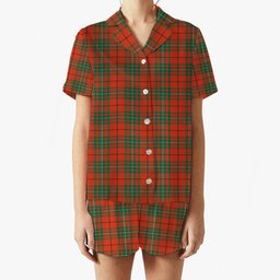 ScotsTee Shop Scottish McAuley Ancient Women's Short Sleeve Short Set Tartan Pyjama Set