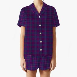 ScotsTee Shop Scottish Pride of Glencoe Women's Short Sleeve Short Set Tartan Pyjama Set