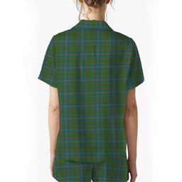 ScotsTee Shop Scottish Strang of Balkaskie Ancient Women's Short Sleeve Short Set Tartan Pyjama Set