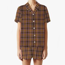ScotsTee Shop Scottish MacKay of Strathnaver Ancient Women's Short Sleeve Short Set Tartan Pyjama Set