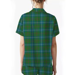 ScotsTee Shop Scottish Irvine of Bonshaw Tower Ancient Women's Short Sleeve Short Set Tartan Pyjama Set
