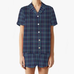 ScotsTee Shop Scottish MacRae of America Women's Short Sleeve Short Set Tartan Pyjama Set
