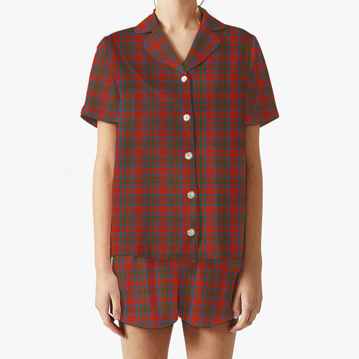ScotsTee Shop Scottish Moffat District Ancient Women's Short Sleeve Short Set Tartan Pyjama Set