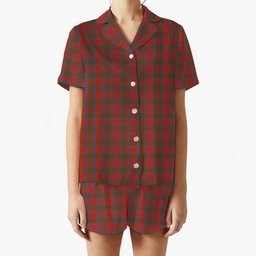 ScotsTee Shop Scottish Moffat District Ancient Women's Short Sleeve Short Set Tartan Pyjama Set