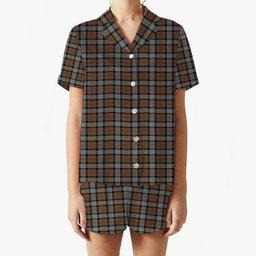 ScotsTee Shop Scottish McLaren Weathered Women's Short Sleeve Short Set Tartan Pyjama Set