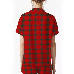 ScotsTee Shop Scottish McDonald of Sleat Modern Women's Short Sleeve Short Set Tartan Pyjama Set