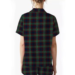 ScotsTee Shop Scottish MacNicol Hunting Modern Women's Short Sleeve Short Set Tartan Pyjama Set