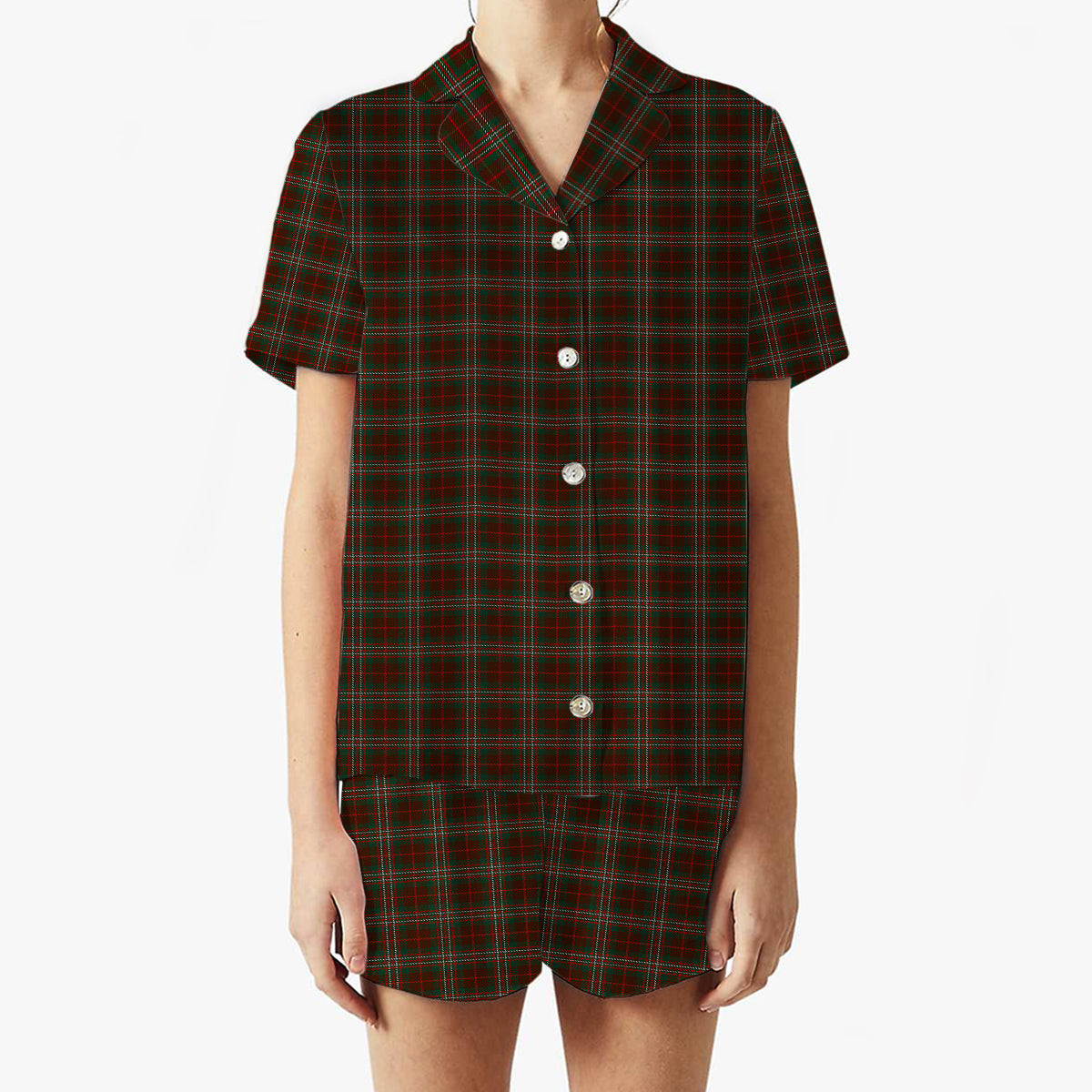 ScotsTee Shop Scottish Scott Hunting Women's Short Sleeve Short Set Tartan Pyjama Set
