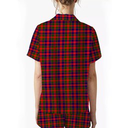 ScotsTee Shop Scottish Gow Modern Women's Short Sleeve Short Set Tartan Pyjama Set