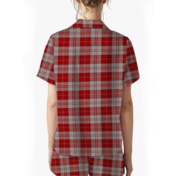 ScotsTee Shop Scottish Menzies 3 Women's Short Sleeve Short Set Tartan Pyjama Set
