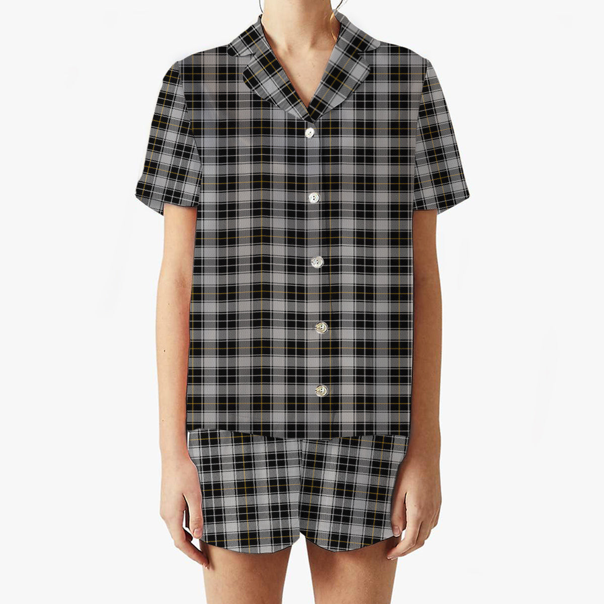 ScotsTee Shop Scottish MacFie of Colonsay Dress Women's Short Sleeve Short Set Tartan Pyjama Set