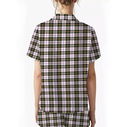 ScotsTee Shop Scottish MacPherson Dress Modern Women's Short Sleeve Short Set Tartan Pyjama Set