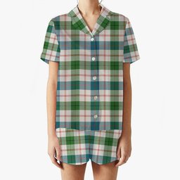 ScotsTee Shop Scottish Guthrie Dress Ancient Women's Short Sleeve Short Set Tartan Pyjama Set