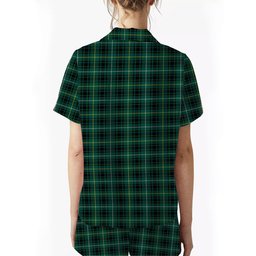 ScotsTee Shop Scottish MacIver Hunting Modern Women's Short Sleeve Short Set Tartan Pyjama Set