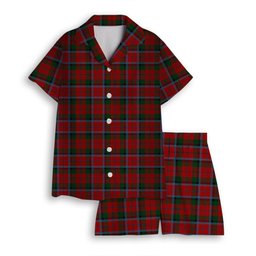 ScotsTee Shop Scottish MacCracken Women's Short Sleeve Short Set Tartan Pyjama Set