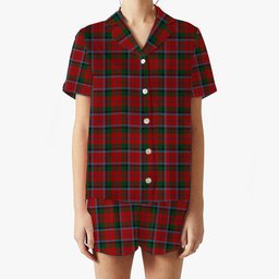 ScotsTee Shop Scottish MacCracken Women's Short Sleeve Short Set Tartan Pyjama Set
