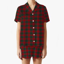 ScotsTee Shop Scottish MacQuarrie 2 Women's Short Sleeve Short Set Tartan Pyjama Set