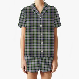 ScotsTee Shop Scottish MacNachten Dress Women's Short Sleeve Short Set Tartan Pyjama Set