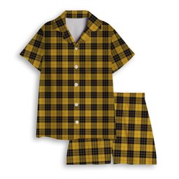 ScotsTee Shop Scottish MacLeod of Lewis Ancient SC Women's Short Sleeve Short Set Tartan Pyjama Set
