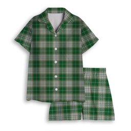 ScotsTee Shop Scottish Kelso Ancient Clan Women's Short Sleeve Short Set Tartan Pyjama Set