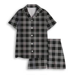 ScotsTee Shop Scottish McPherson Dress Women's Short Sleeve Short Set Tartan Pyjama Set